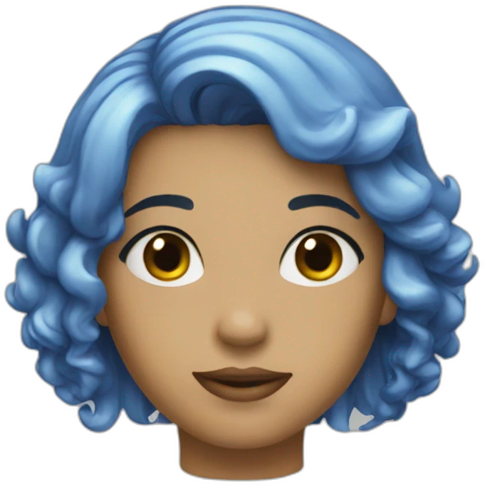 Gloss bleu emoji