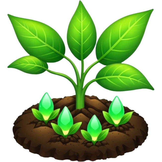 groung energy (with leaf plants) emoji