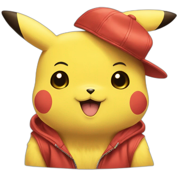 Pikachu qui dit bonjour emoji