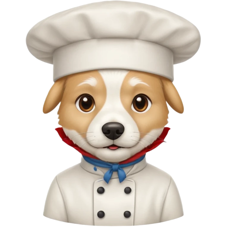 chef white dog emoji