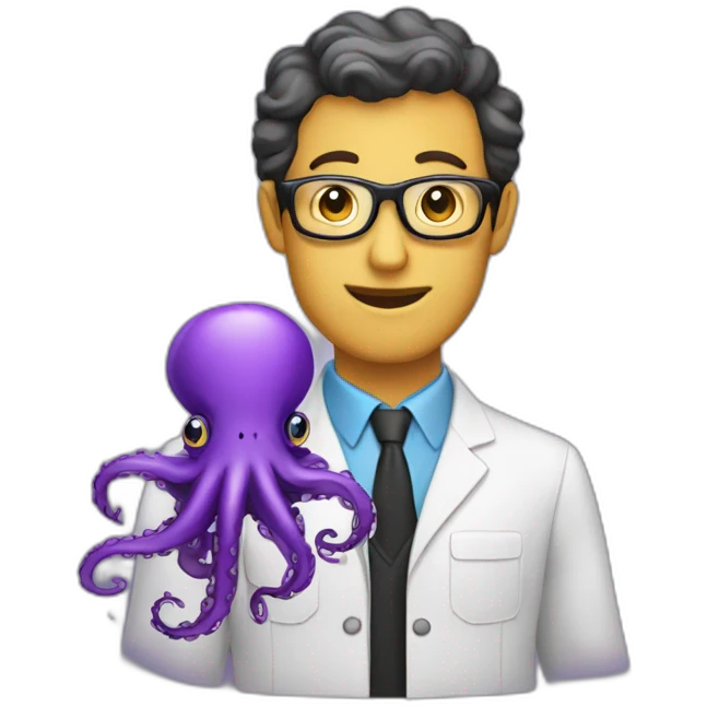 Computer Engineer purple octopus emoji