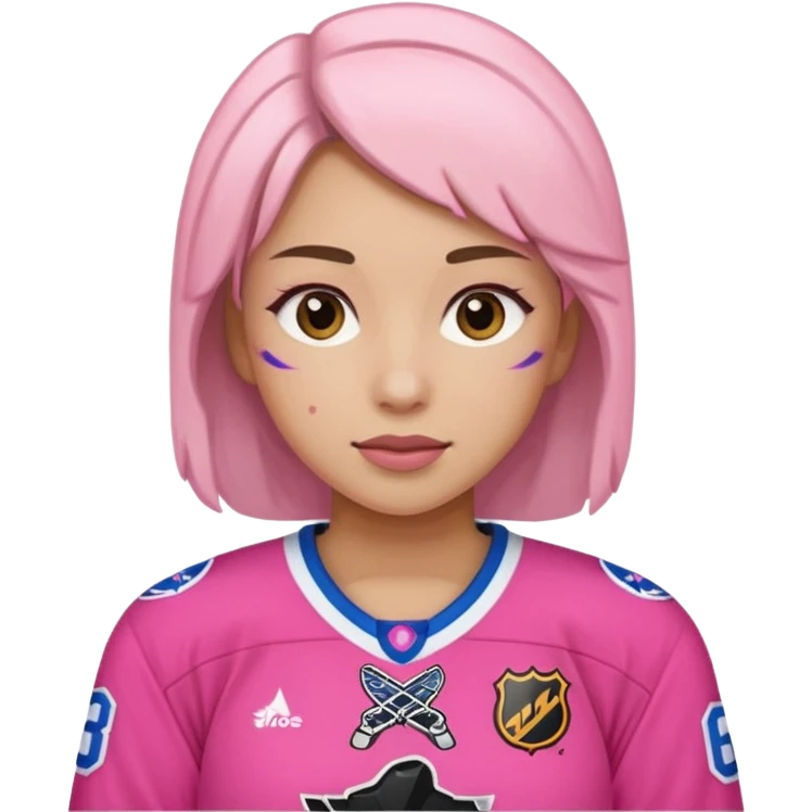 hockey rosa  emoji