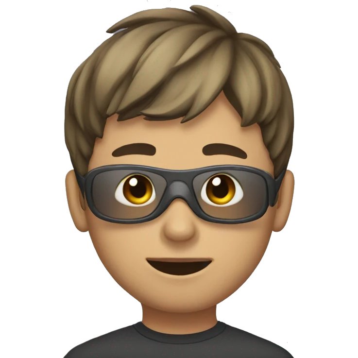 Boy with a mask emoji