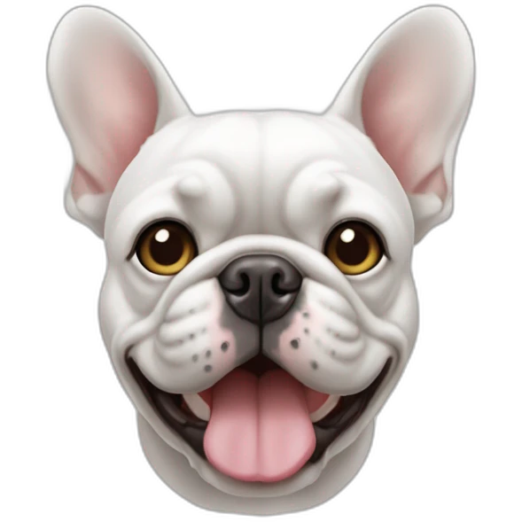 bouledogue français blanc emoji