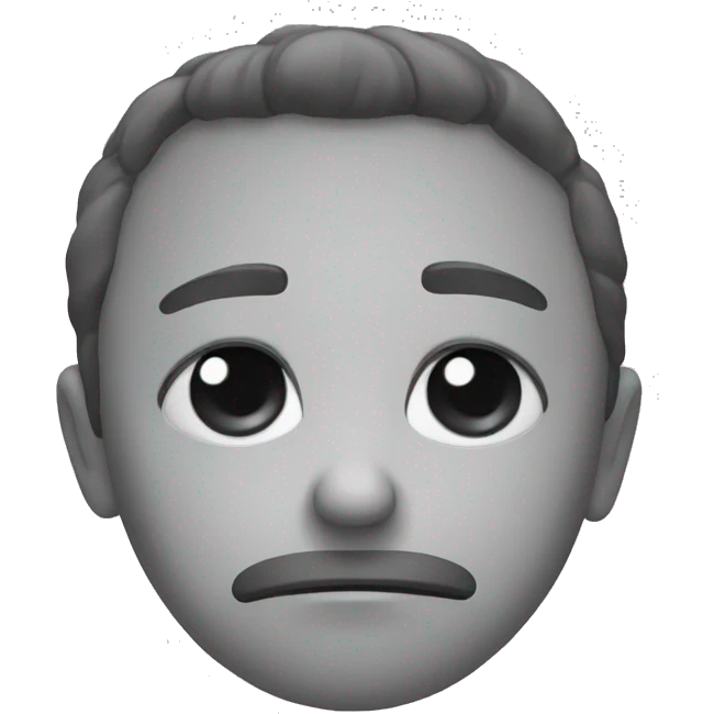 Sad face emoji