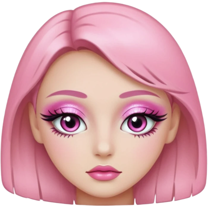 Pink eyeshadow emoji