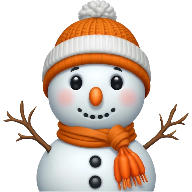 Snowman without tree ,carrot emoji