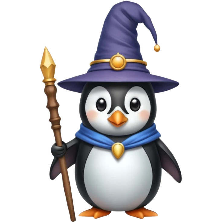 Penguin Wizard emoji