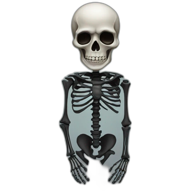 Balck skeleton emoji