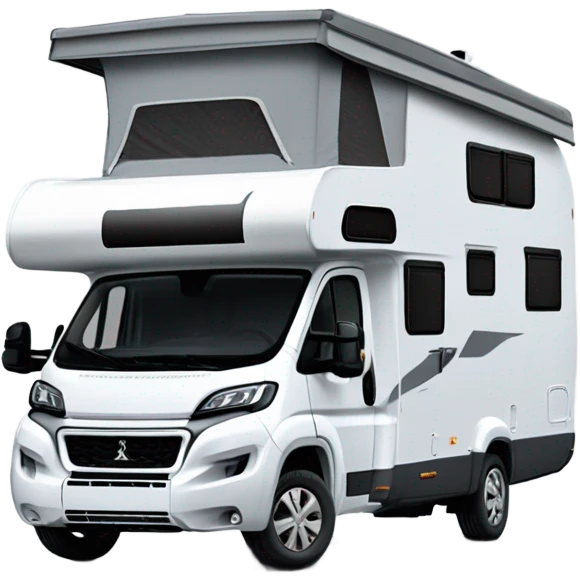 Peugeot Boxer als Camper in Silber mit zwei eingebauten Fenster seitlich ohne Austelldach emoji