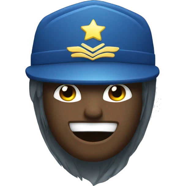 Badge bleu  emoji
