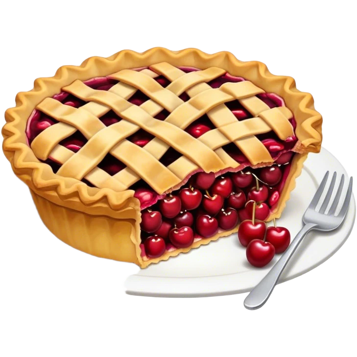 Cherry pie emoji