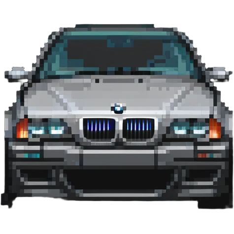 BMW car with kidney grille emoji