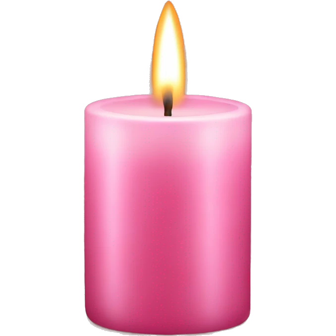 rose pink candle emoji