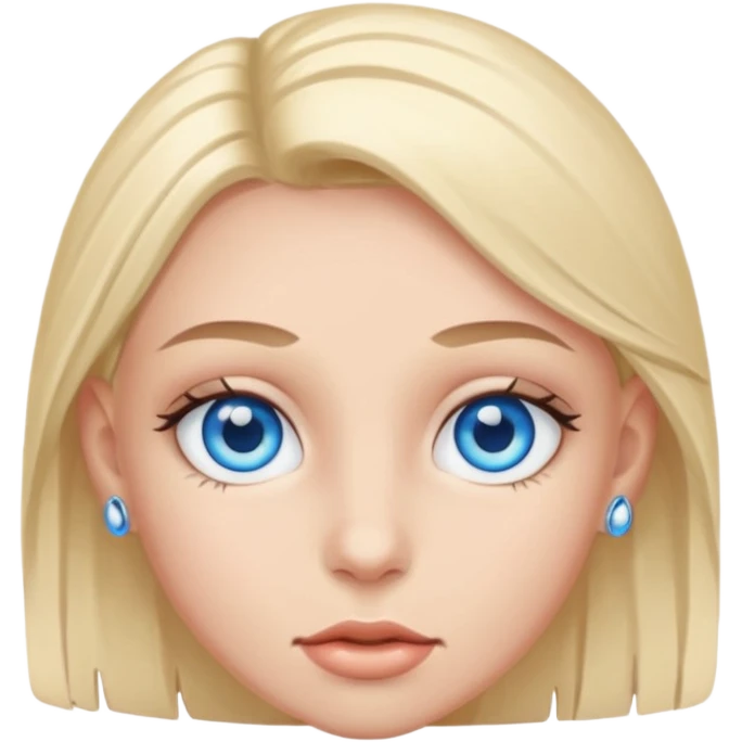 blue eyes emoji