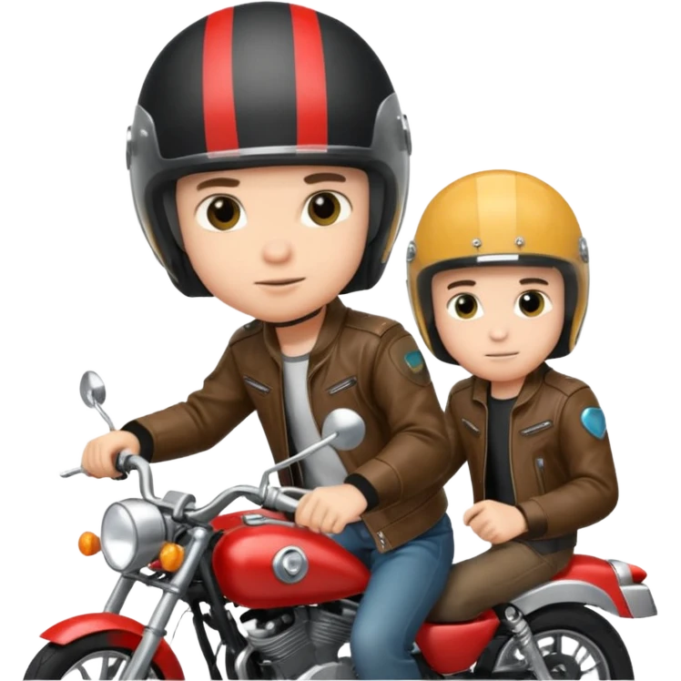 Make a boy in a motorcycle  emoji