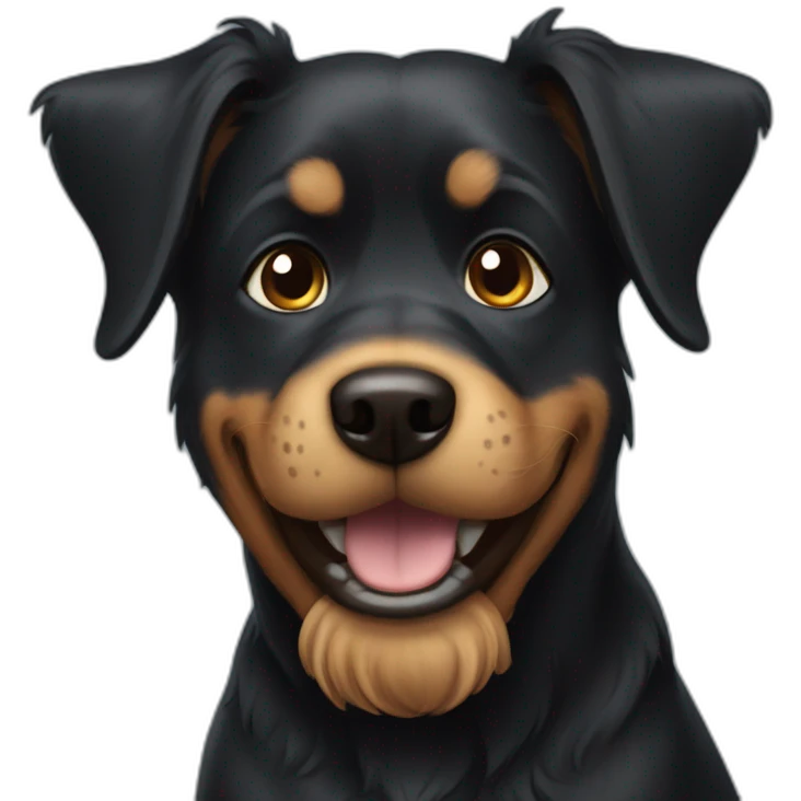 Black dog Bonni emoji
