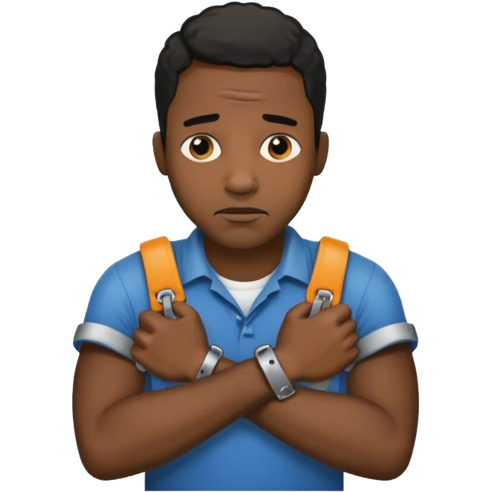 Black guy getting arrested emoji