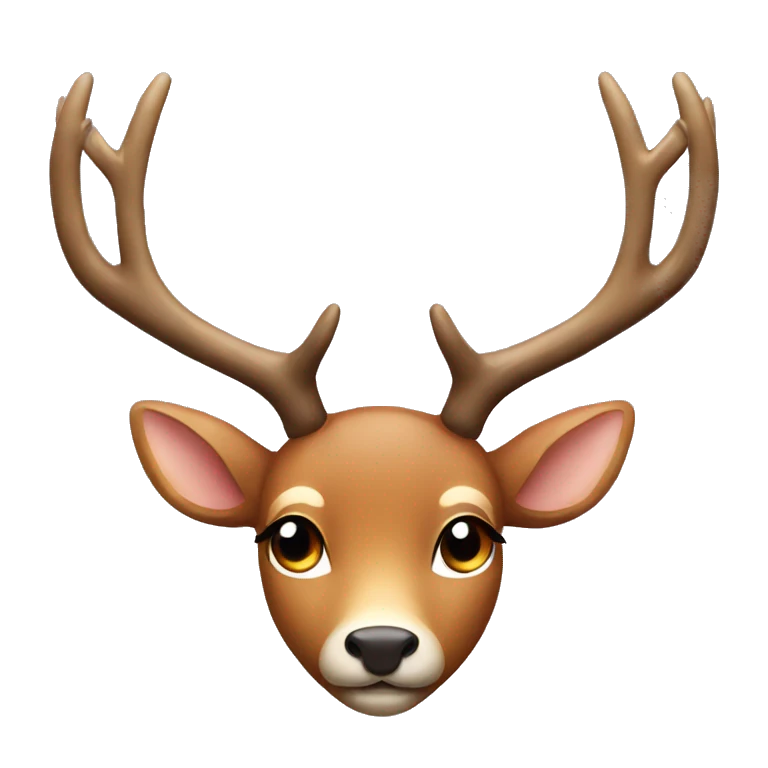 deer with bows on its antlers  emoji