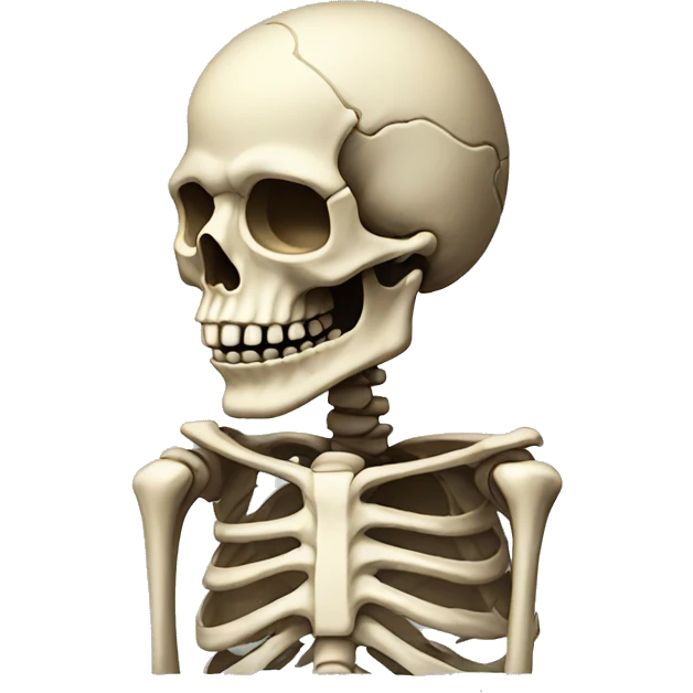 slouched skeleton emoji