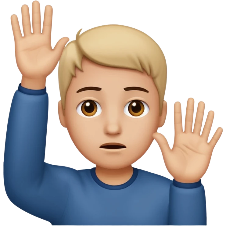 disappointed face emoji with hand up  emoji