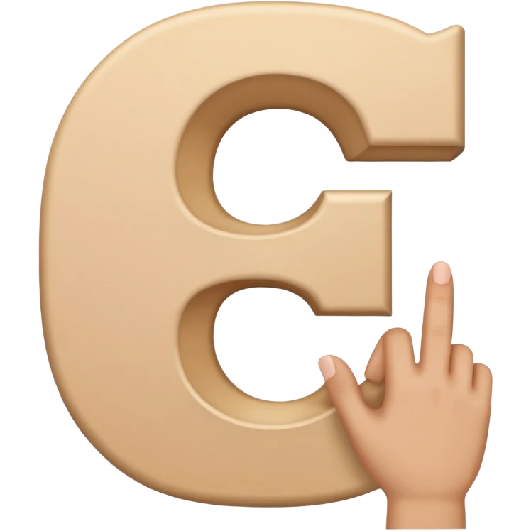 hand signal letter C emoji