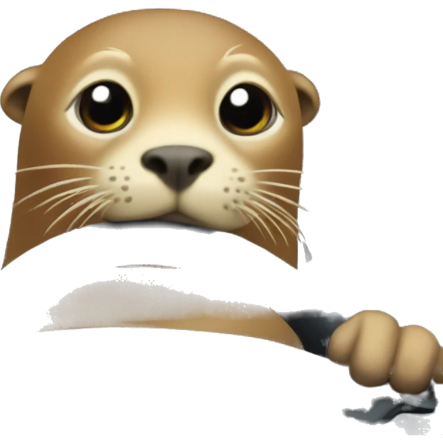 sea lion in a car emoji