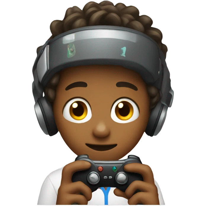 Boy playing video games emoji