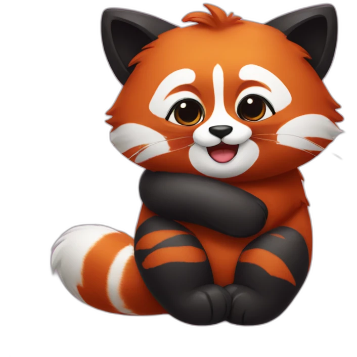redpanda-hugging-cat emoji