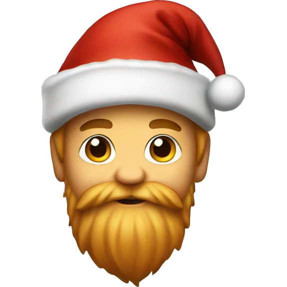 Dwarf with christmas hat emoji