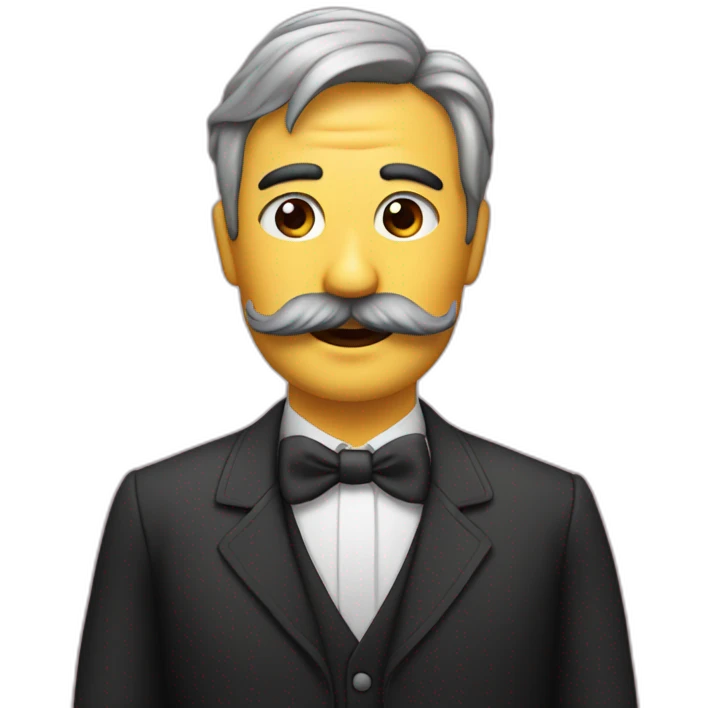 unplatano con bigote emoji