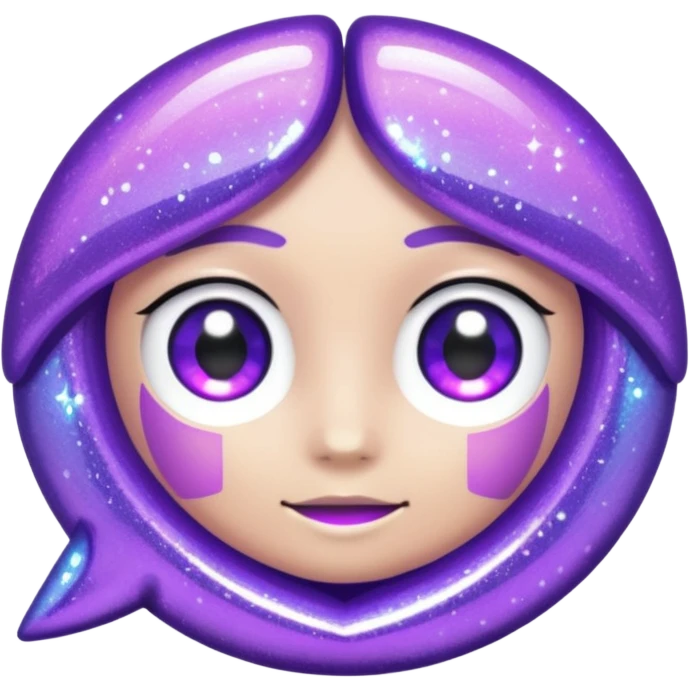 glitter purple link emoji