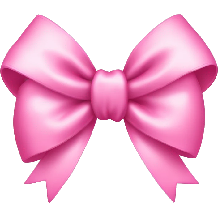 cute pink coquette bow emoji