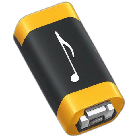 phone battery charging with music emoji