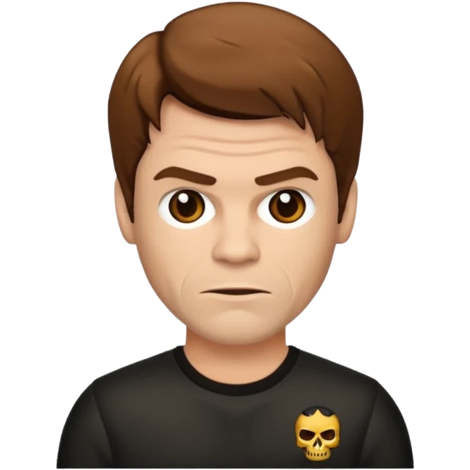 Um emoji gotico com o dexter morgan da série dexter emoji