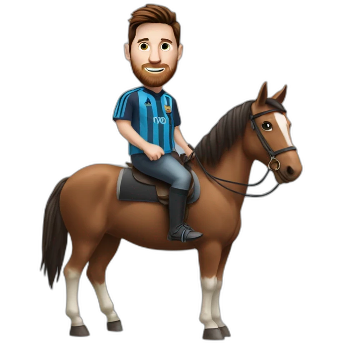 messi on a horse emoji