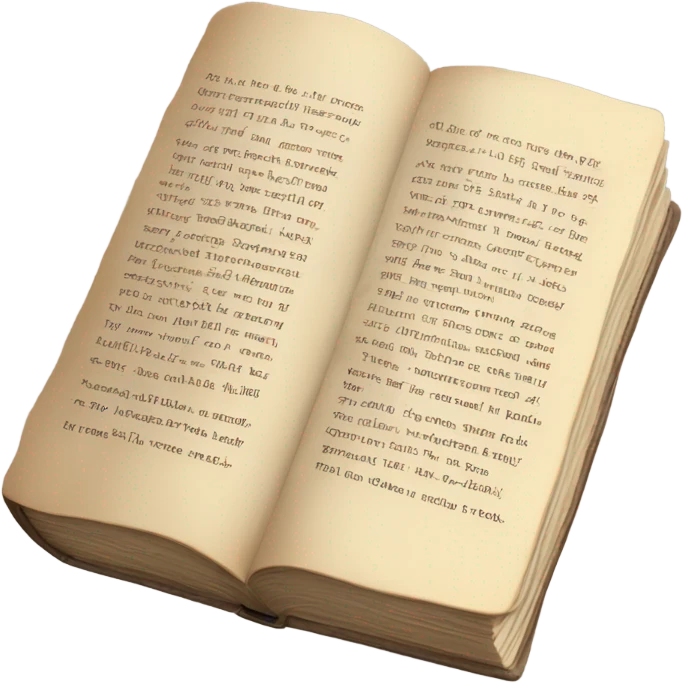 Book telling a long story in prose emoji