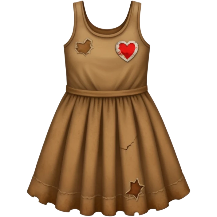 dirty dress with dirt on it  emoji