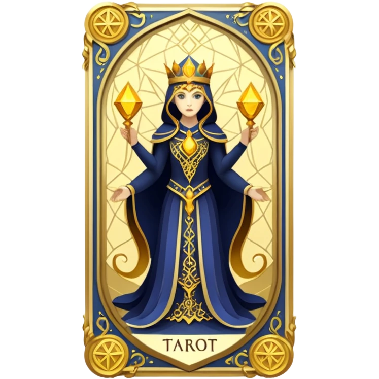 fantasy magic tarot card low poly emoji