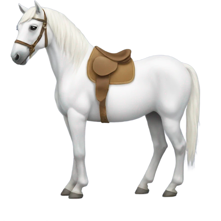 White Horse with pants emoji