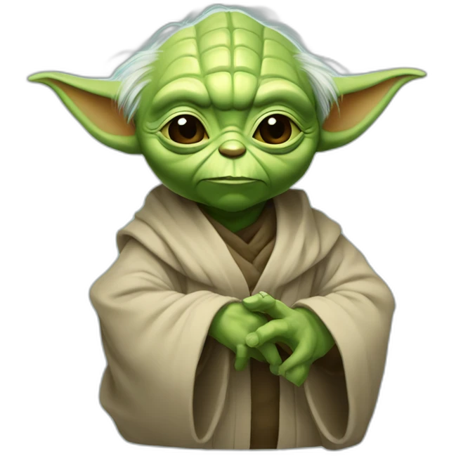 Yoda qui fais le signe jul emoji