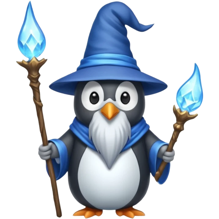 Penguin Wizard emoji
