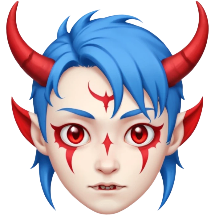 BLUE HAIRED DEVIL emoji