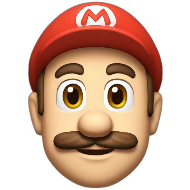 Super Mario is cool emoji