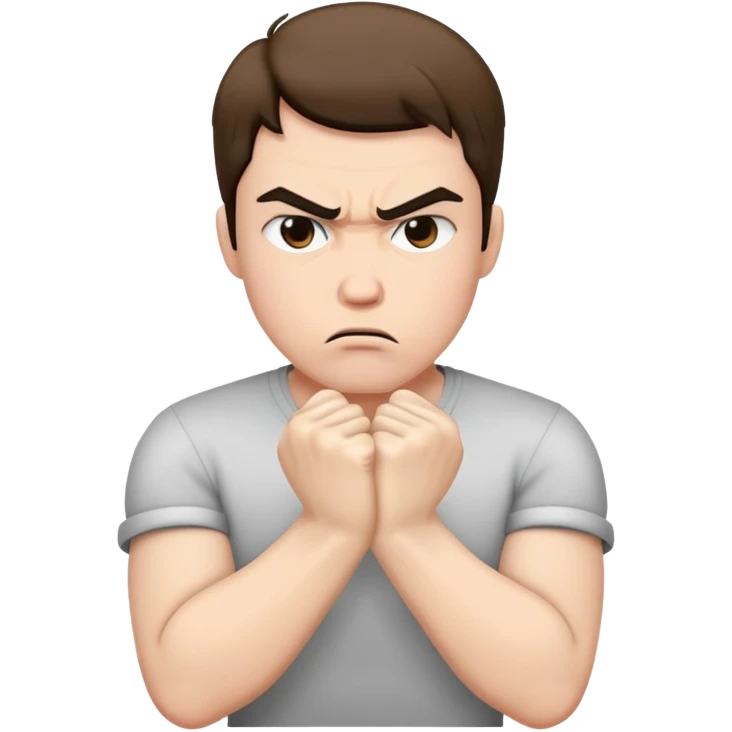 pout with 2 fists ￼ emoji