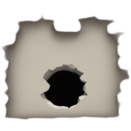 wall with a hole in emoji