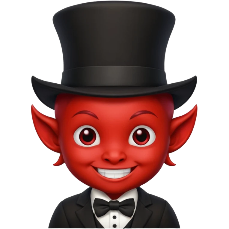 baby Devil with black top hat emoji
