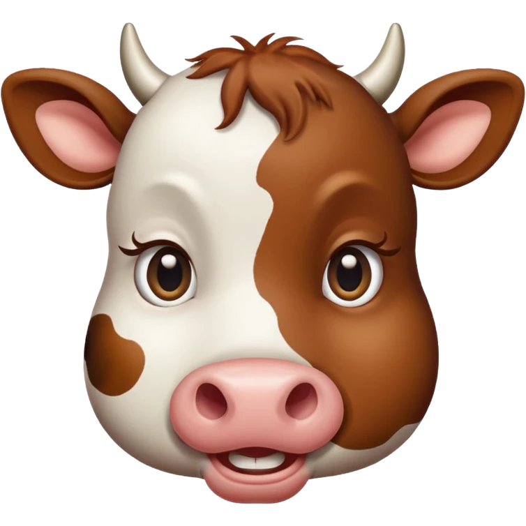 Cow wink emoji