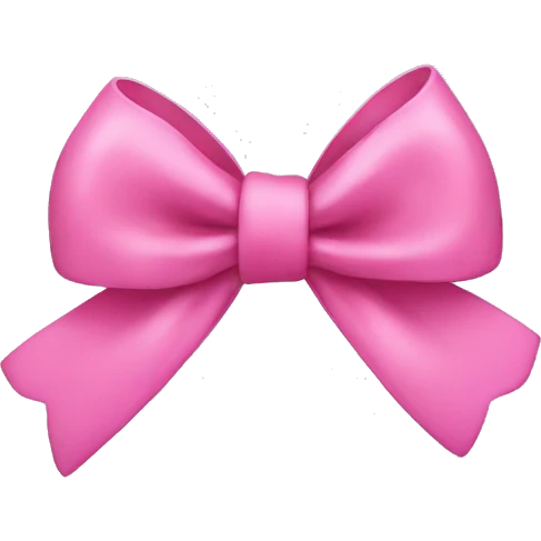 pink bow emoji