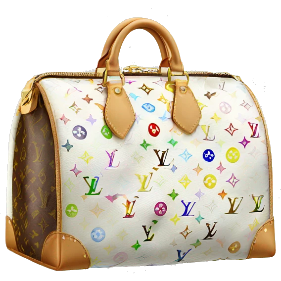 Louis Vuitton bag white emoji